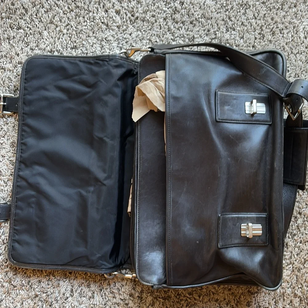 Coach Black Leather Briefcase - Picture 13 of 16